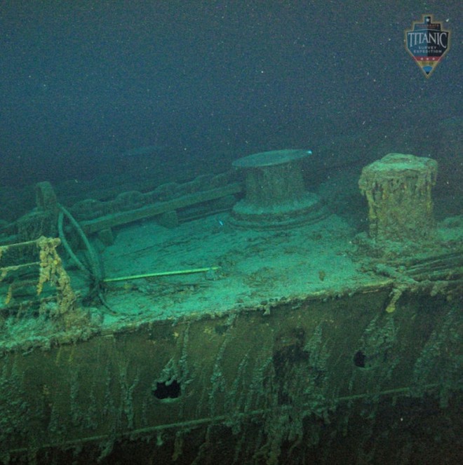 Cận cảnh con tàu Titanic huyền thoại bị bao trùm bởi vẻ u ám sau 111 năm nằm sâu dưới đại dương