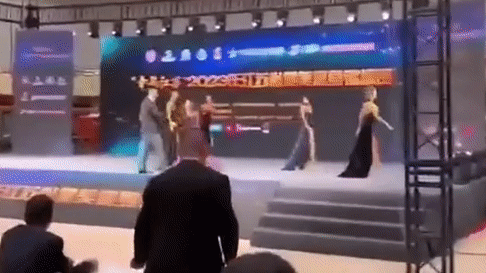 Thí sinh Hoa hậu Trung Quốc ném giày vào ban giám khảo - Ảnh 3.