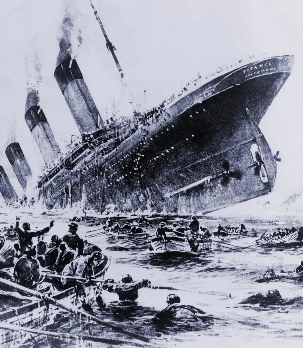 Tô màu Tàu Du Lịch Titanic Đang Chìm - Trang Tô Màu Cho Bé