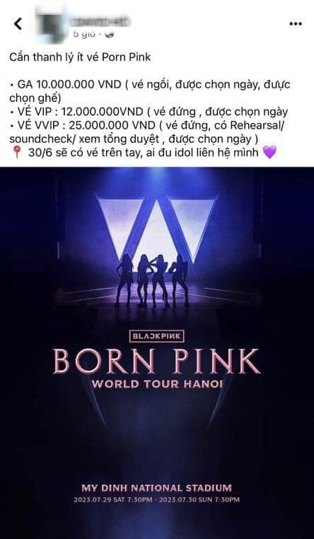 Vé concert BLACKPINK được rao bán lên đến 25 triệu, thị trường hỗn loạn, rủi ro lừa đảo - Ảnh 3.