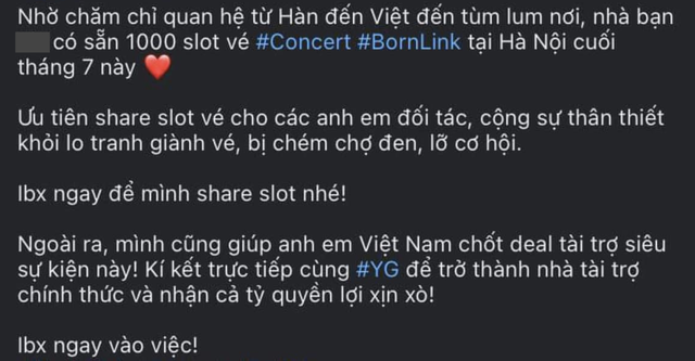 Nhiều đối tượng rao có 1000-2000 vé 'quan hệ' với nhà tài trợ, BTC concert BLACKPINK tại Việt Nam cảnh báo lừa đảo!