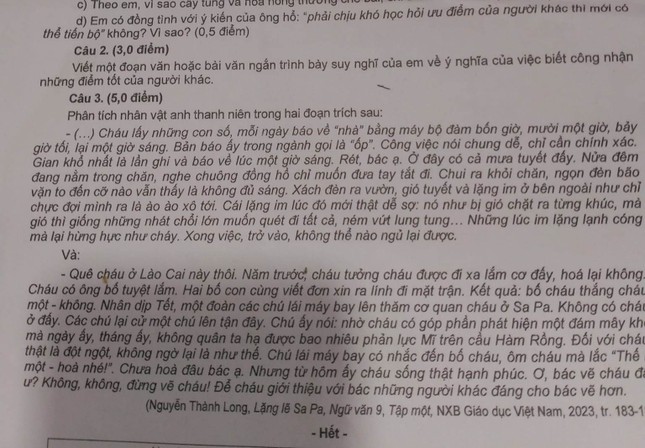Thi tuyển lớp 10 tại Đà Nẵng: Ngày thi mát mẻ, đề Văn hay, tiếng Anh dễ lấy điểm cao - Ảnh 3.