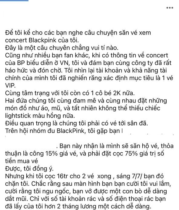 Cảnh giác thủ đoạn lừa đảo vé concert BLACKPINK: Đừng ham rẻ mà mắc “bẫy”, đến nhà riêng giao dịch chưa chắc an toàn - Ảnh 8.