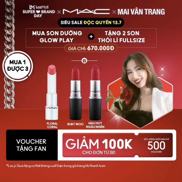 Deal độc quyền từ MAC v&agrave; Lanc&ocirc;me: 5 d&ograve;ng son mịn mướt, m&agrave;u đẹp v&ocirc; đối, ưu đ&atilde;i đến 40% k&egrave;m qu&agrave; tặng xịn - Ảnh 9.