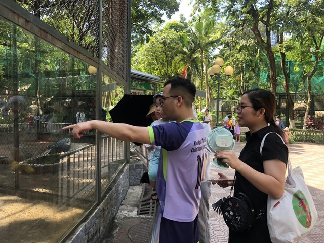 Vườn thú Hà Nội thu hút nhiều du khách tham quan dịp nghỉ hè - Ảnh 5.