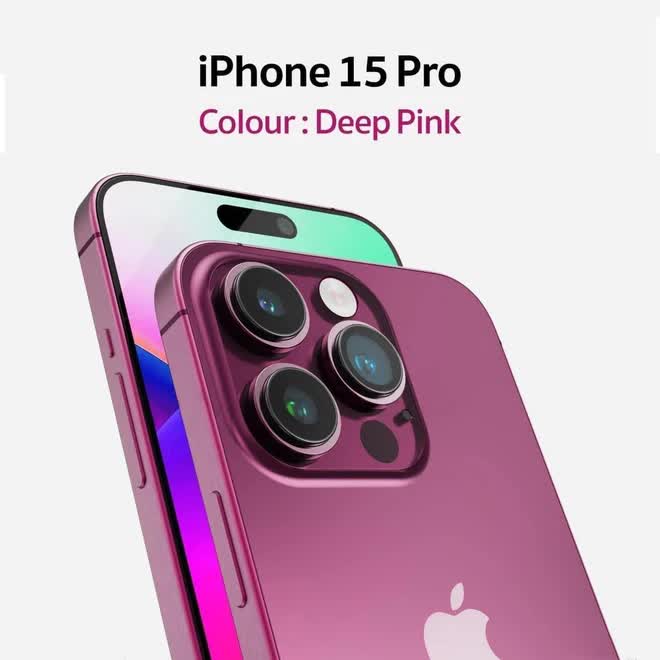 Xuất hiện hình ảnh iPhone 15 Pro màu hồng, đẹp lấn át cả màu đỏ rượu vang - Ảnh 3.