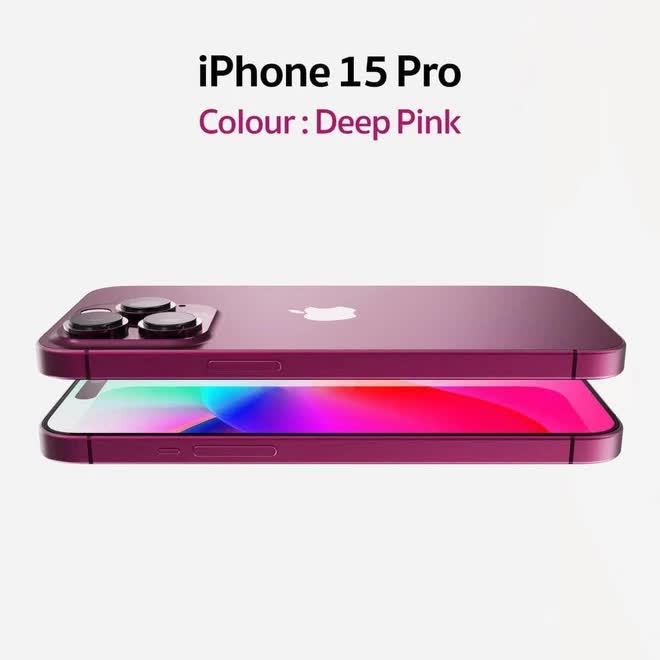 Xuất hiện hình ảnh iPhone 15 Pro màu hồng, đẹp lấn át cả màu đỏ rượu vang - Ảnh 2.