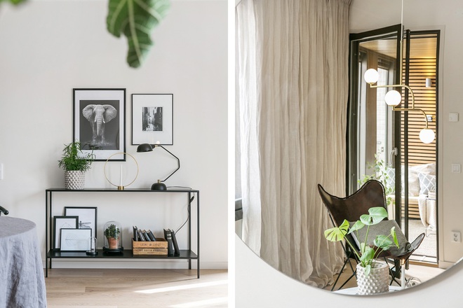 Căn hộ 47m2 với sắc xanh chủ đạo ai nhìn cũng thấy mát mắt - Ảnh 4. Căn hộ 47m2 với sắc xanh chủ đạo ai nhìn cũng thấy mát mắt - Ảnh 4.