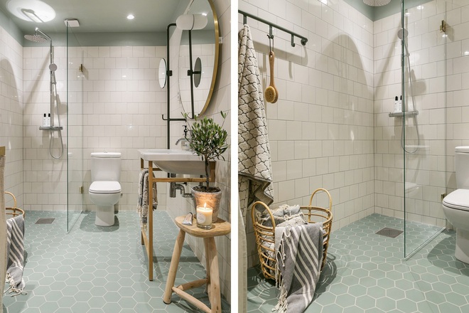 Căn hộ 47m2 với sắc xanh chủ đạo ai nhìn cũng thấy mát mắt - Ảnh 11. Căn hộ 47m2 với sắc xanh chủ đạo ai nhìn cũng thấy mát mắt - Ảnh 11.