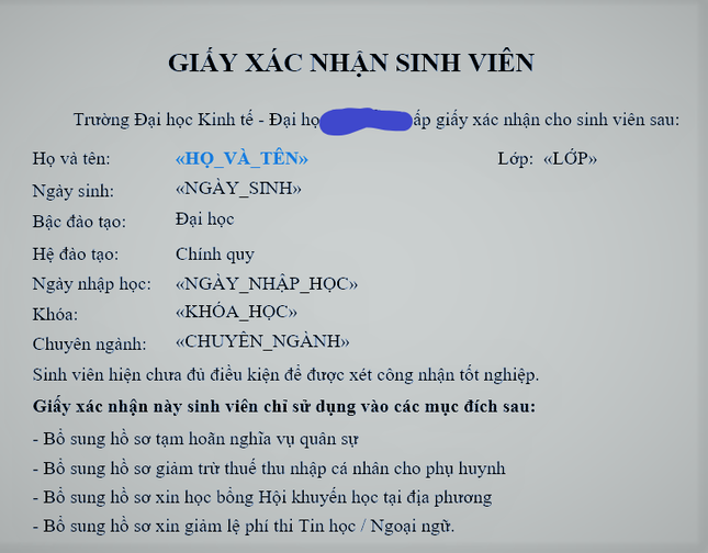 Truy tố nam thanh niên sử dụng giấy xác nhận sinh viên giả để trốn nghĩa vụ quân sự - Ảnh 1.