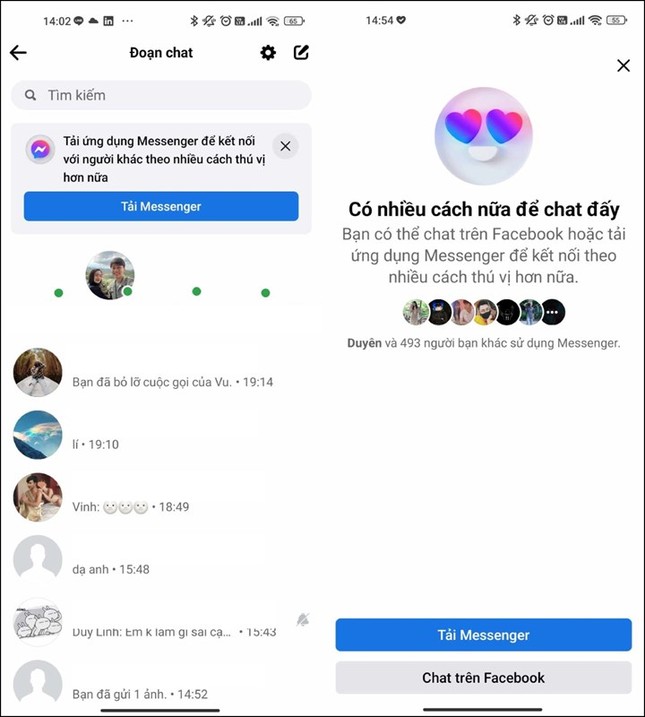 Tính năng nhắn tin Messenger ngay trên ứng dụng Facebook đã trở lại sau 9 năm - Ảnh 2.