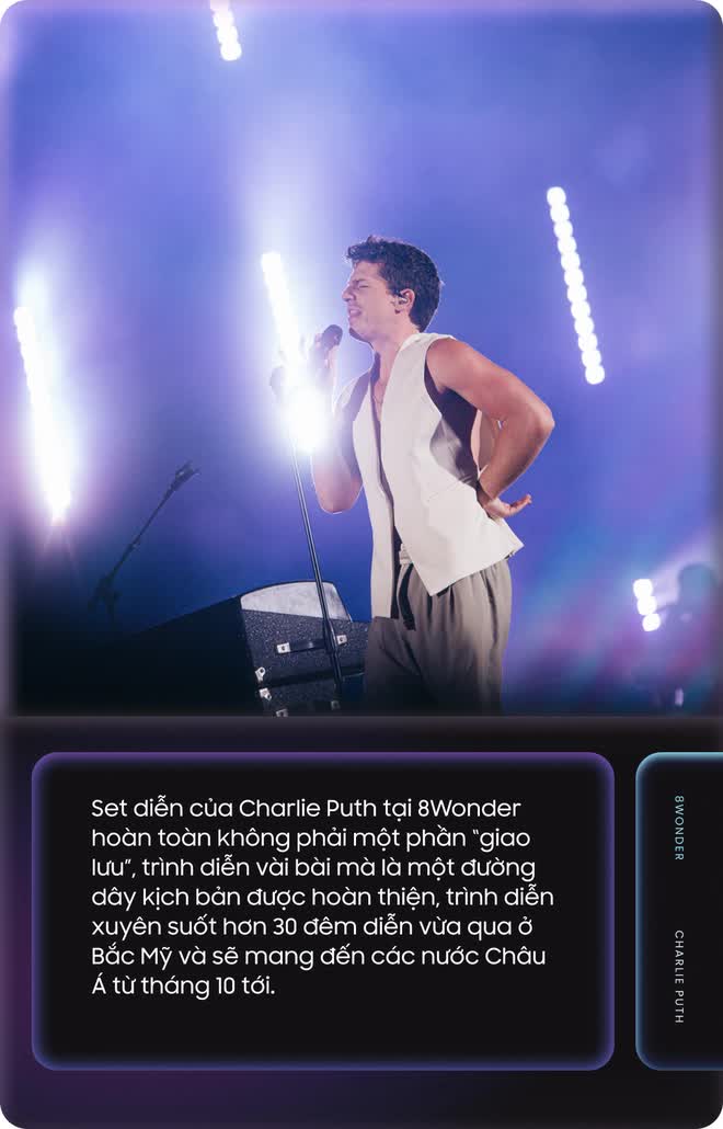 Charlie Puth tại 8Wonder: Người nghệ sĩ “chơi đùa” với âm nhạc, khán giả thưởng thức trọn vẹn The Charlie Live Experience đẳng cấp quốc tế - Ảnh 4.