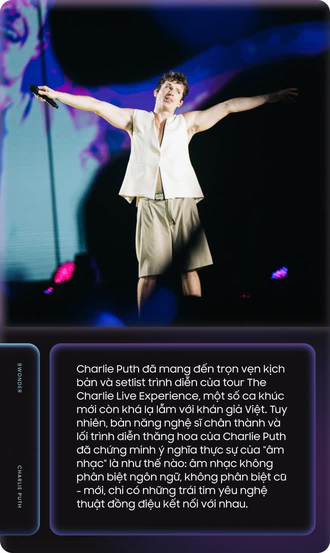 Charlie Puth tại 8Wonder: Người nghệ sĩ “chơi đùa” với âm nhạc, khán giả thưởng thức trọn vẹn The Charlie Live Experience đẳng cấp quốc tế - Ảnh 10.