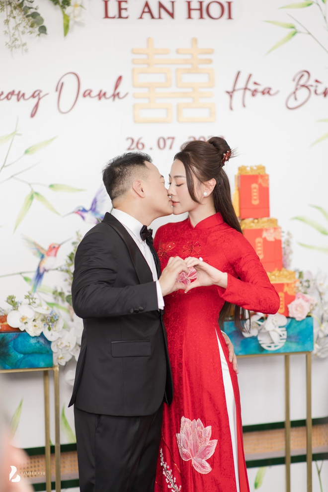 Hoa hậu Ngọc Hân và dàn sao Vbiz đổ bộ lễ ăn hỏi của Phương Oanh - Shark Bình - Ảnh 6.