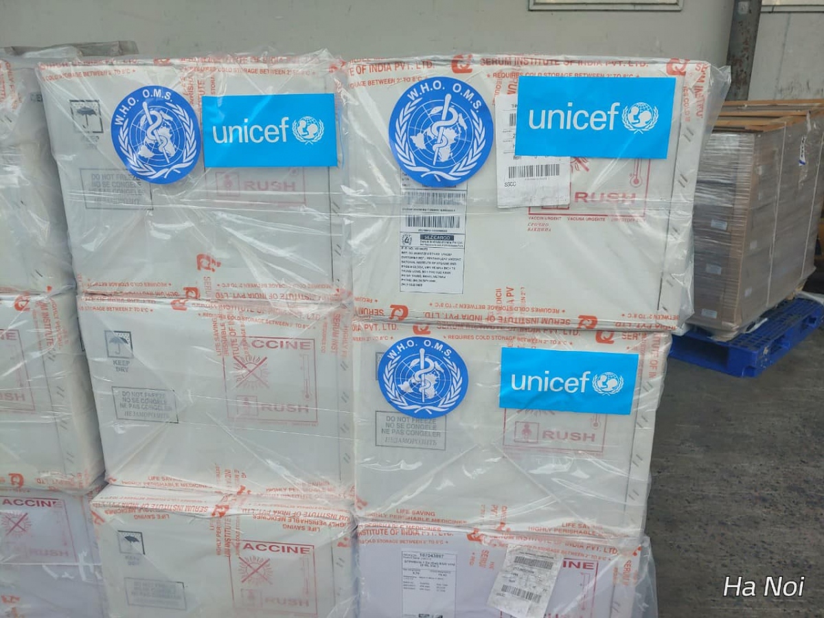 185.700 liều vaccine 5 trong 1 do UNICEF hỗ trợ đã về đến Việt Nam - Ảnh 2.