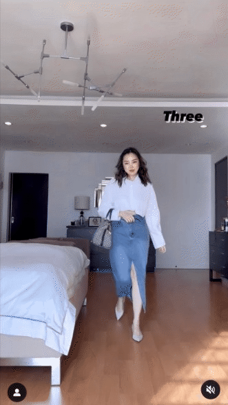 7 set đồ hack eo thon d&aacute;ng chuẩn từ ch&acirc;n v&aacute;y denim d&agrave;nh cho c&ocirc; n&agrave;ng đầy đặn - Ảnh 6.