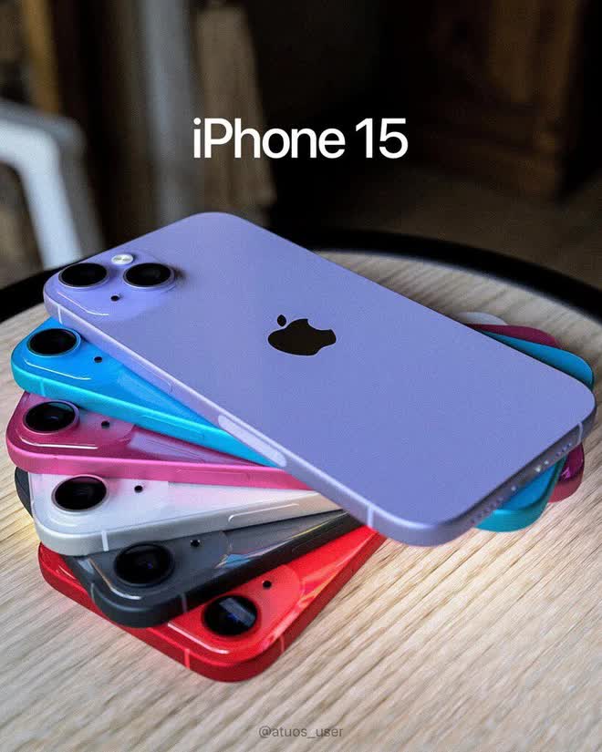 iPhone 15 lộ diện với loạt màu sắc nổi bật, lột xác ấn tượng với thiết kế bo cong - Ảnh 1.