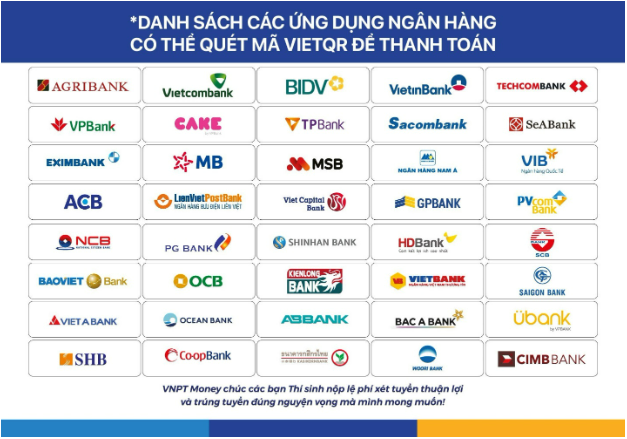 Nhanh tay thanh toán lệ phí xét tuyển đại học bằng cách quét mã VietQR với VNPT Money - Ảnh 3.