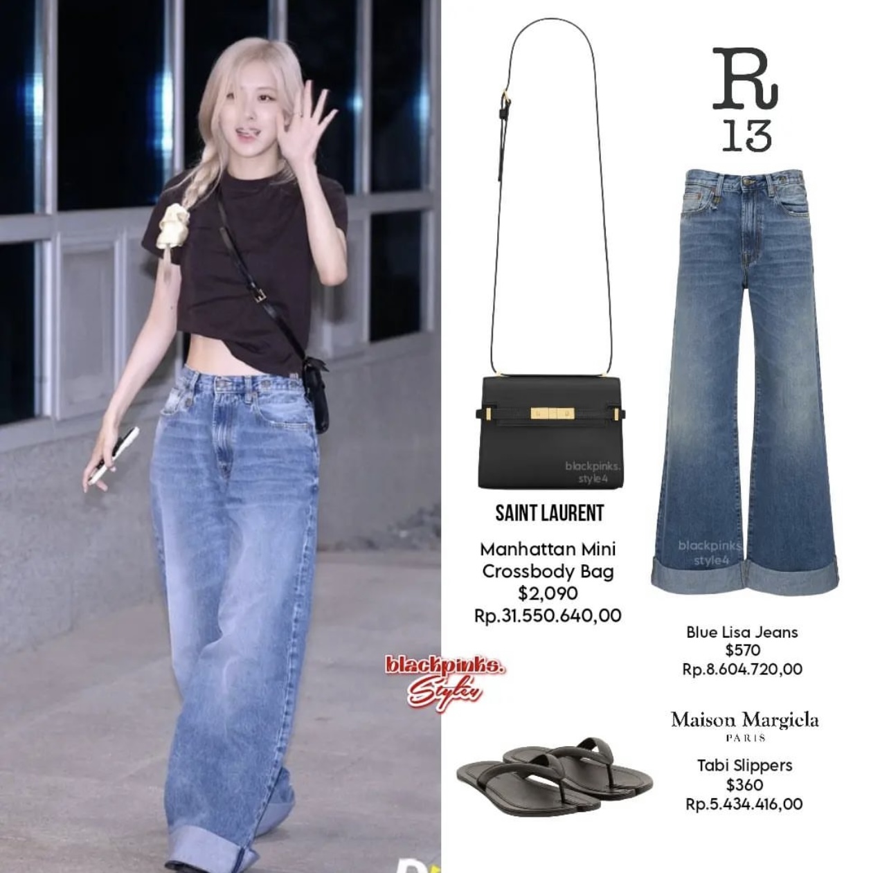 Bóc giá outfit BLACKPINK đến Việt Nam: Jisoo là “đại gia ngầm” với set đồ hơn 360 triệu, Rosé giản dị bất ngờ - Ảnh 3.