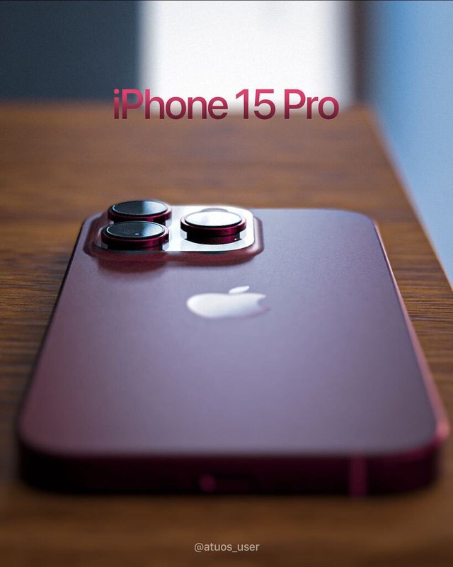 iPhone 15 Pro có thiết kế nhảy vọt sau nhiều năm, màu đỏ rượu vang sang trọng đầy hấp dẫn - Ảnh 4.