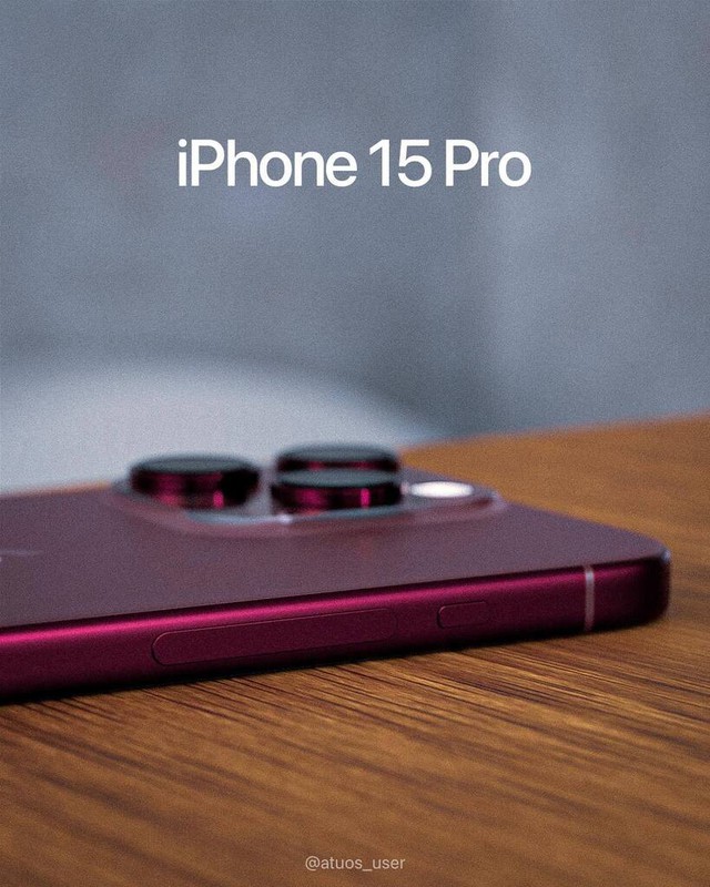 iPhone 15 Pro có thiết kế nhảy vọt sau nhiều năm, màu đỏ rượu vang sang trọng đầy hấp dẫn - Ảnh 2.