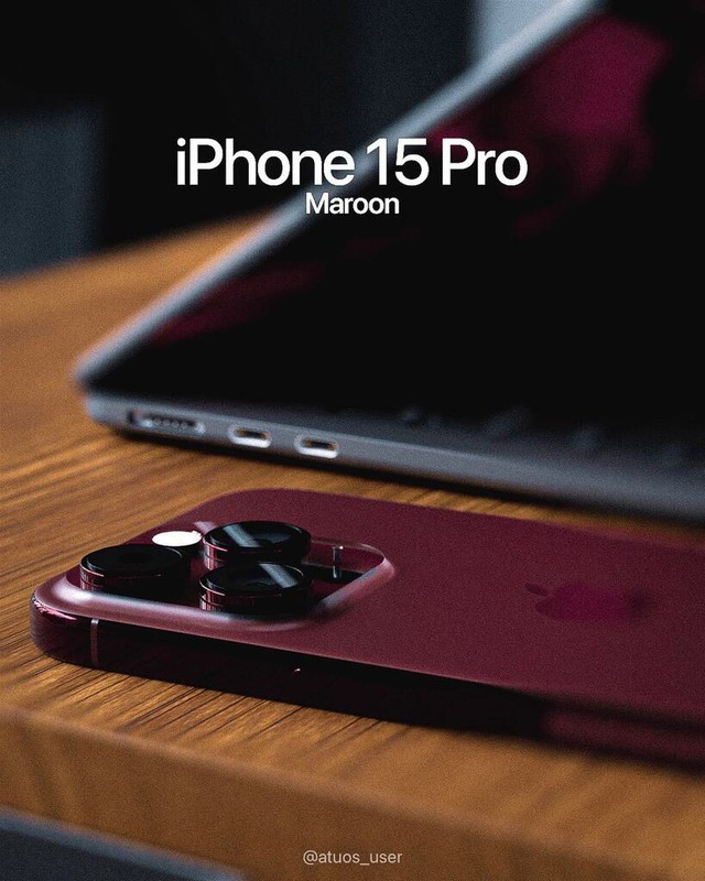 iPhone 15 Pro có thiết kế nhảy vọt sau nhiều năm, màu đỏ rượu vang sang trọng đầy hấp dẫn - Ảnh 1.