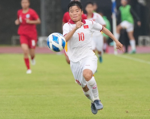 U19 nữ Việt Nam dội mưa bàn thắng trước U19 Singapore - Ảnh 5.