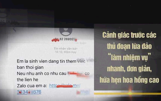 Phát tán tin nhắn đồi trụy để lừa đảo - Ảnh 1.