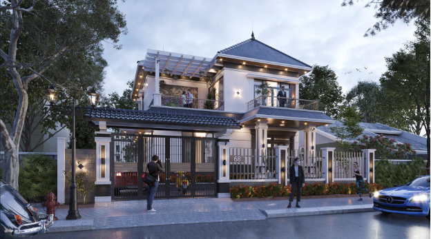 Bí quyết xây biệt thự mini 2 tầng chỉ với 1 tỷ đồng - Ảnh 2.
