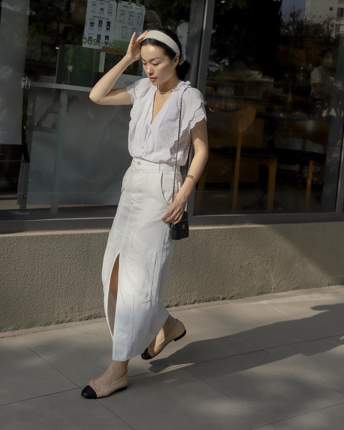 10 cách diện chân váy dài tôn dáng từ các mỹ nhân Việt có chiều cao khiêm tốn - Ảnh 5.