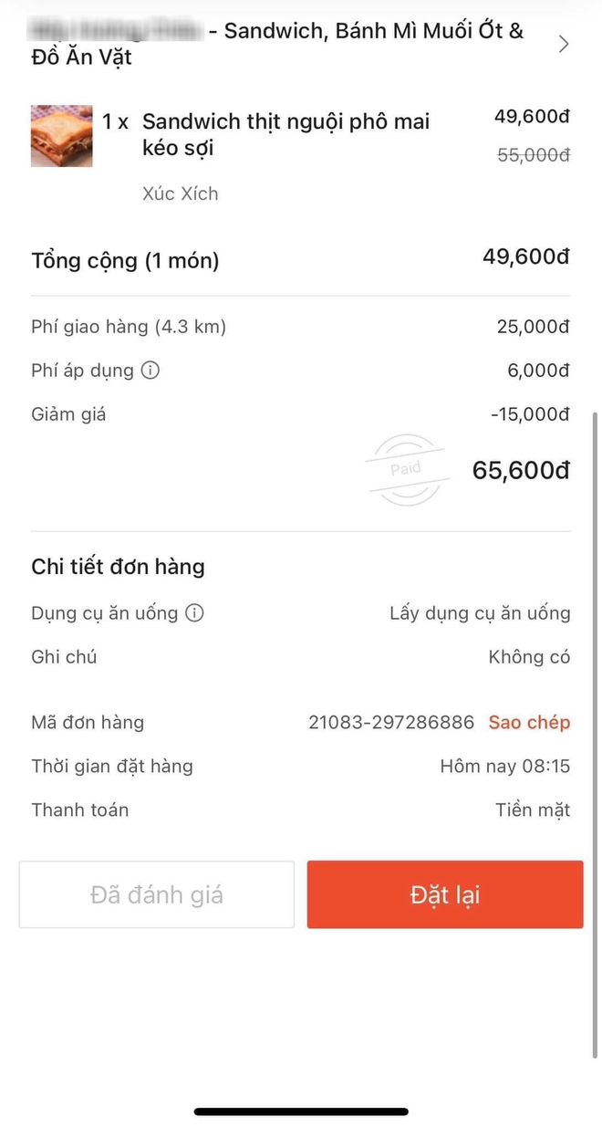 Đặt sandwich, cô gái hoảng sợ khi thấy tình trạng miếng thịt, phản hồi của chủ tiệm gây tranh cãi - Ảnh 2. Đặt sandwich, cô gái hoảng sợ khi thấy tình trạng miếng thịt, phản hồi của chủ tiệm gây tranh cãi - Ảnh 2.