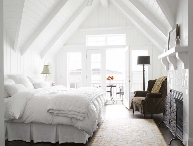 Phòng ngủ trắng với những thiết kế đơn giản nhưng hấp dẫn - Ảnh 7.