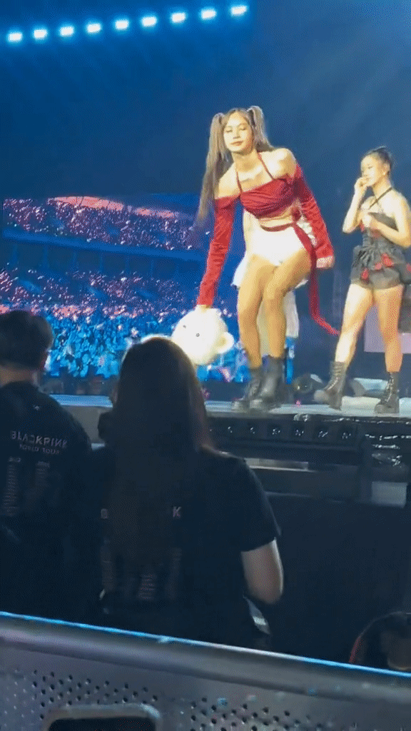 Không phải khán giả, nhân viên concert là người ném gấu bông lên sân khấu khiến Lisa (BLACKPINK) có phản ứng? - Ảnh 1.