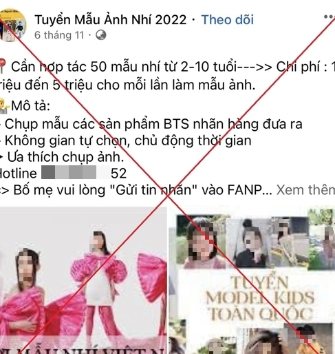 Lại bị lừa v&igrave; chi&ecirc;u tr&ograve; tuyển mẫu nh&iacute;, cay đắng mất hơn 700 triệu đồng - Ảnh 1.