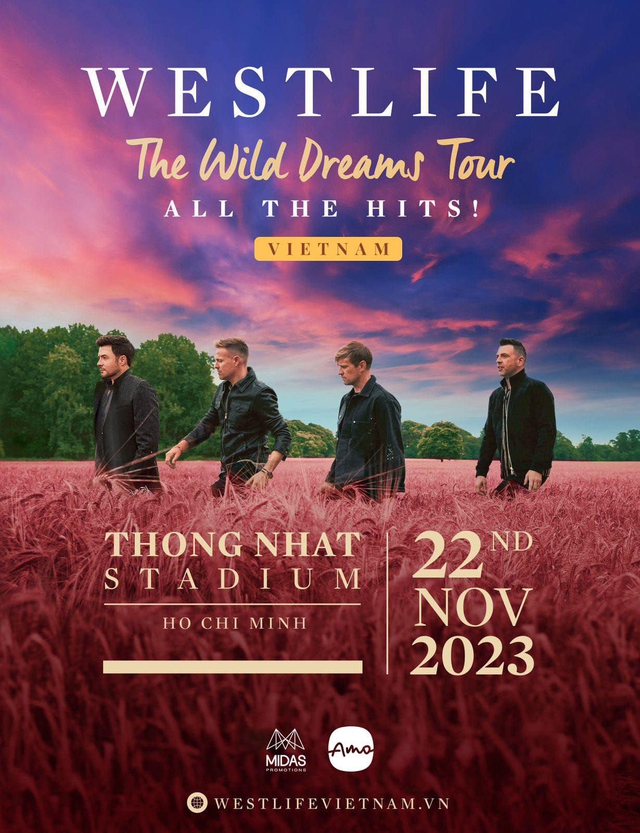 Poster th&ocirc;ng b&aacute;o Westlife tổ chức tour tại Việt Nam đạt tương t&aacute;c khủng kh&oacute; tưởng tượng! - Ảnh 1.