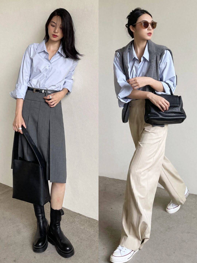 Chiếc sơ mi cơ bản nhất tủ đồ m&ugrave;a h&egrave;, tiếp tục chiếm s&oacute;ng trong m&ugrave;a thu - đ&ocirc;ng năm nay - Ảnh 5.