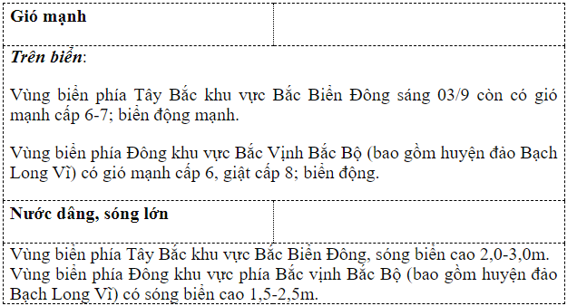 Bão số 3 đã suy yếu thành áp thấp nhiệt đới - Ảnh 3.