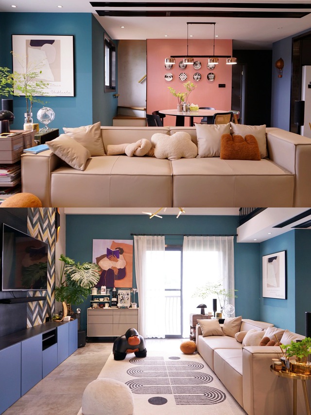 Căn nhà vợ chồng trẻ tự tay thiết kế: Phòng khách như triển lãm tranh, không ai muốn ra khỏi nhà - Ảnh 2.