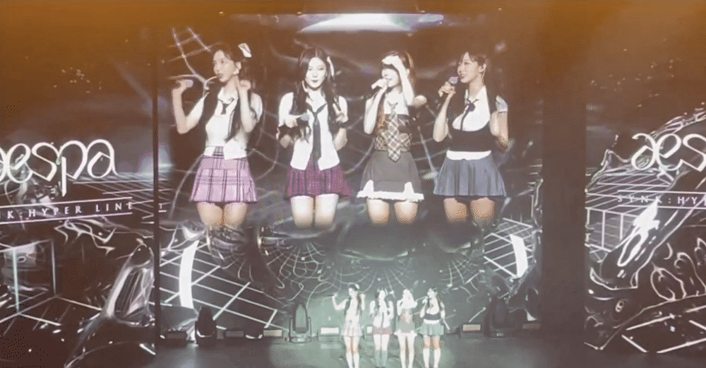 aespa phản ứng thế n&agrave;o khi nh&igrave;n thấy gậy cổ vũ nh&oacute;m TWICE trong concert của m&igrave;nh? - Ảnh 3.