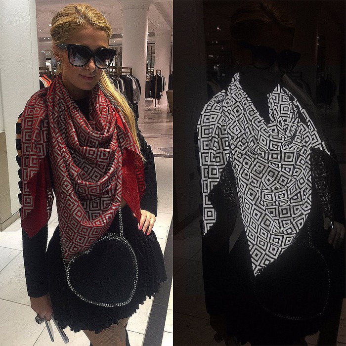 Chiếc khăn tàng hình chống paparazzi từng được Paris Hilton và sao Hollywood mê mẩn - Ảnh 2.