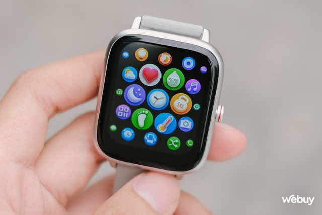 Smartwatch chính hãng giá 399.000 đồng: Thiết kế giống Apple Watch, khung viền nhôm, có loa/mic thoại, pin 7 ngày - Ảnh 3.