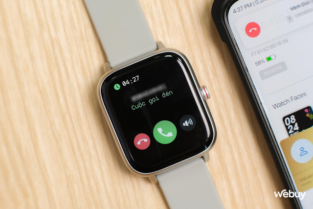 Smartwatch chính hãng giá 399.000 đồng: Thiết kế giống Apple Watch, khung viền nhôm, có loa/mic thoại, pin 7 ngày - Ảnh 9.