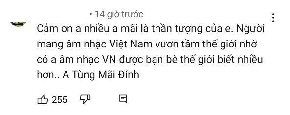 MV có Messi của Jack tràn ngập bình luận cảm ơn… Sơn Tùng M-TP - Ảnh 3.