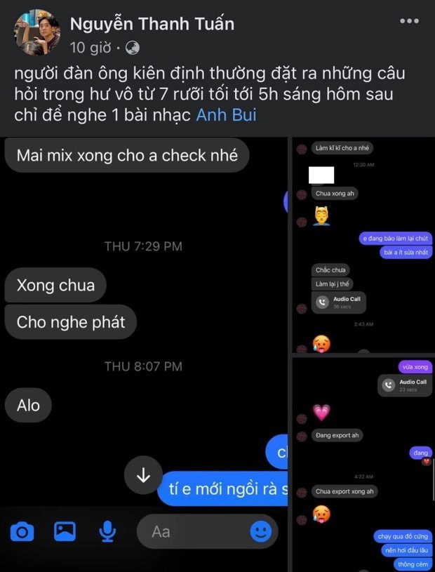 Andree giục JustaTee mix b&agrave;i như sếp giục deadline nh&acirc;n vi&ecirc;n: Alo, xong chưa, l&agrave;m kĩ kĩ cho anh nh&eacute;! - Ảnh 3.