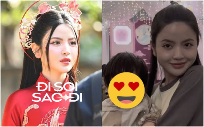 So nhan sắc Chu Thanh Huyền khi làm cô dâu với lúc đời thường tất bật: Vẫn xinh, mái tóc quyết định đến 90% thần thái? - Ảnh 4.