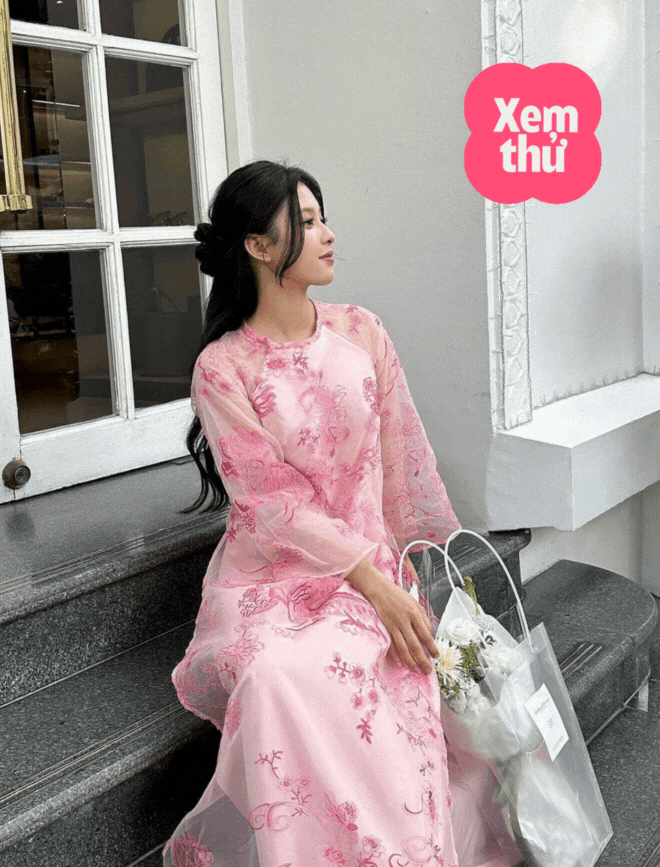Gam màu áo dài hot nhất Tết Giáp Thìn gọi tên hồng phấn, có đến 10 thiết kế nổi bật mà nàng chớ ngó lơ - Ảnh 1.