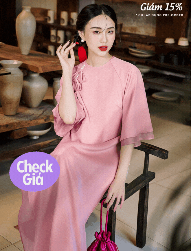 Gam màu áo dài hot nhất Tết Giáp Thìn gọi tên hồng phấn, có đến 10 thiết kế nổi bật mà nàng chớ ngó lơ - Ảnh 9.
