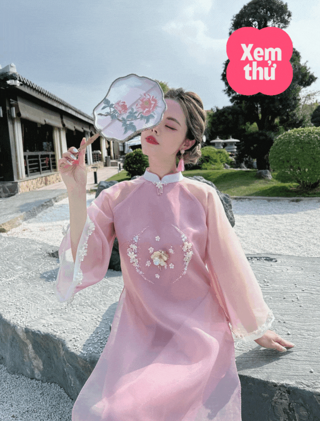 Gam màu áo dài hot nhất Tết Giáp Thìn gọi tên hồng phấn, có đến 10 thiết kế nổi bật mà nàng chớ ngó lơ - Ảnh 7.
