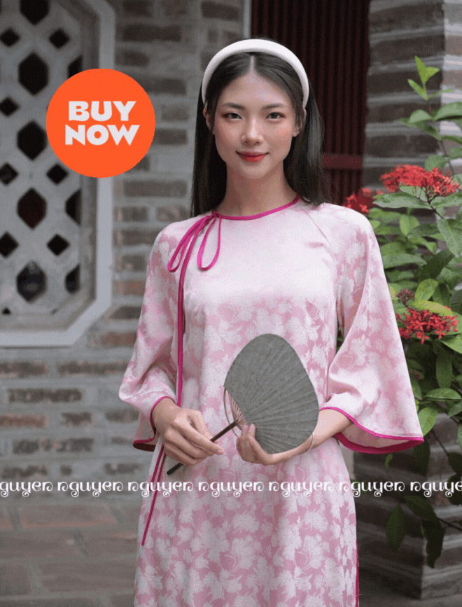 Gam màu áo dài hot nhất Tết Giáp Thìn gọi tên hồng phấn, có đến 10 thiết kế nổi bật mà nàng chớ ngó lơ - Ảnh 3.