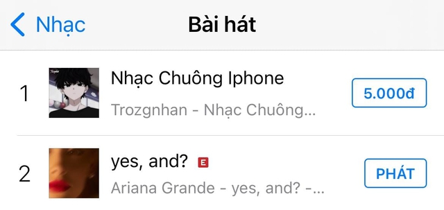 Ariana Grande chính thức tái xuất làng nhạc hậu ly hôn nhưng lại bị chặn đứng No.1 iTunes Việt Nam bởi... 1 bản nhạc chuông! - Ảnh 3.